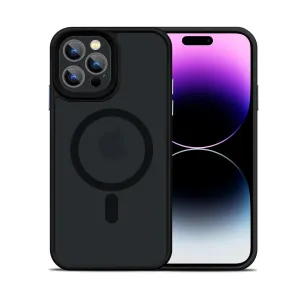 iPhone 14 Pro Ultra Magsafe Drop Proof Sleek Matte Case - Black/Blue
