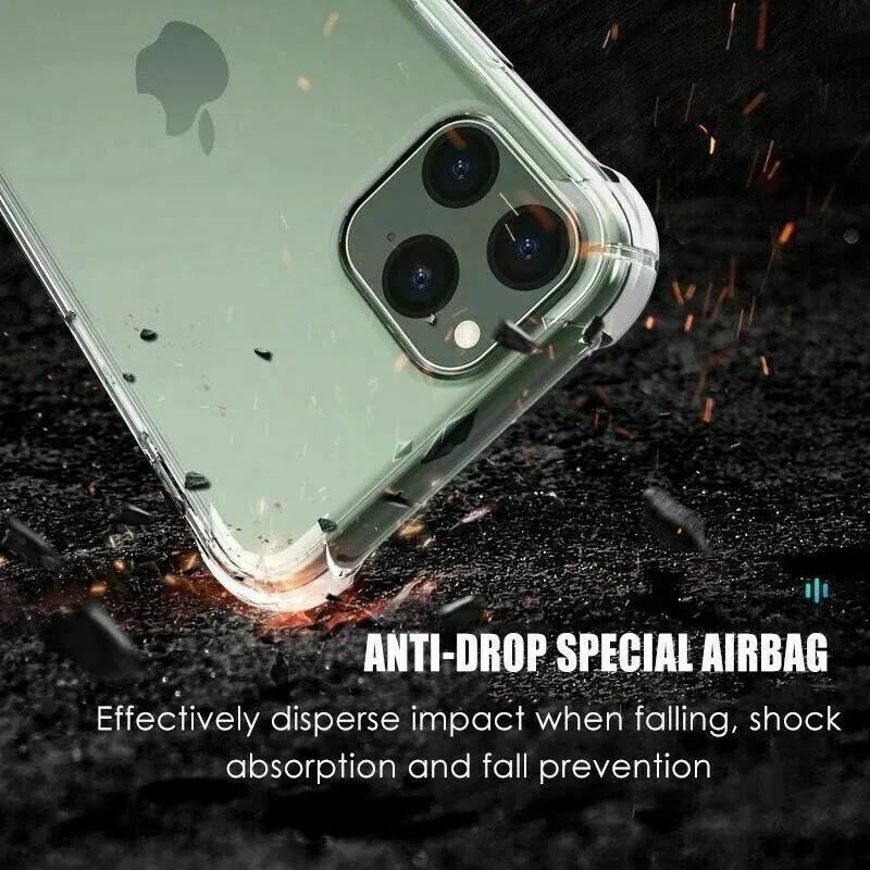 Iphone 14/Pro/Plus/ Max  Case Clear Shockproof Slim Silicone Gel Cover