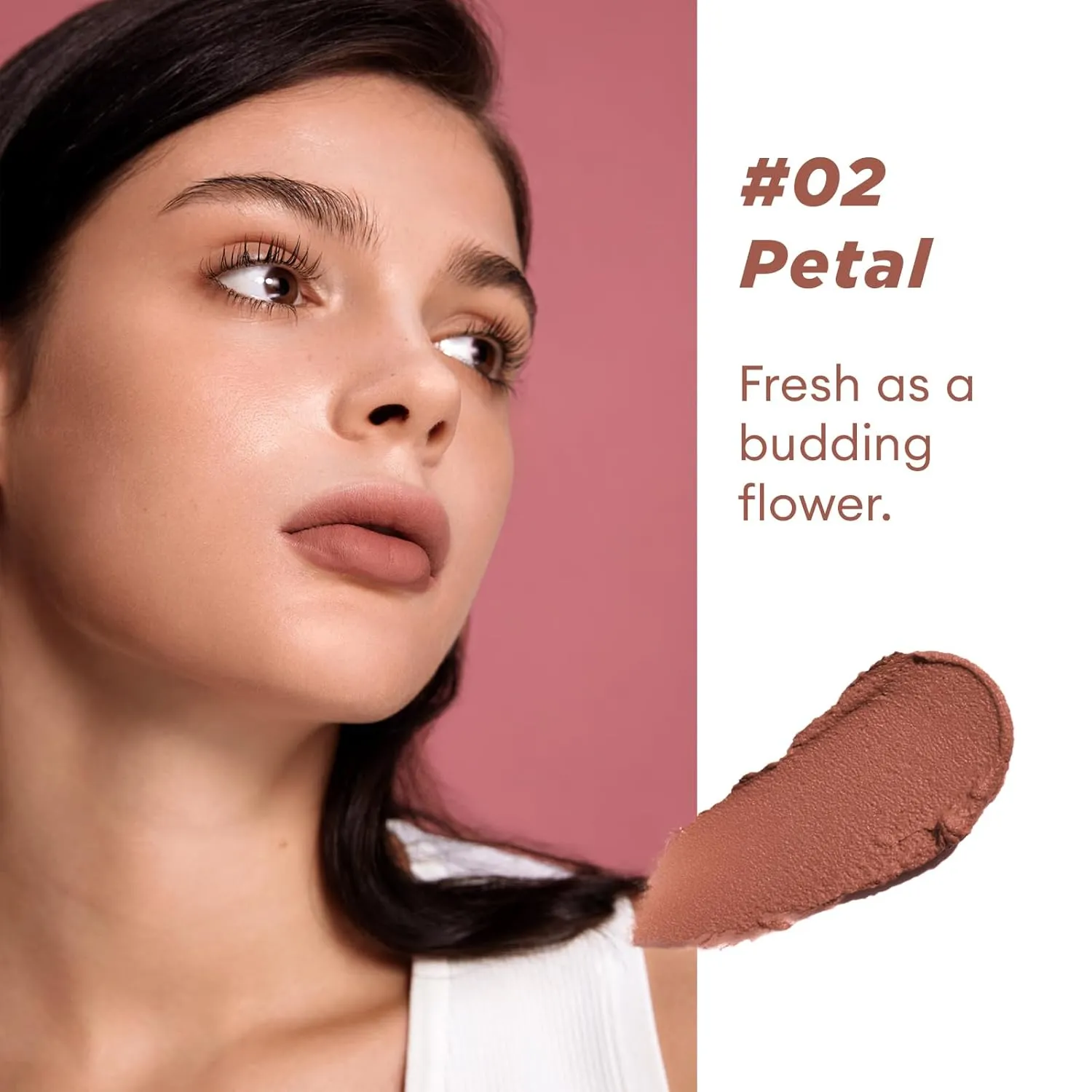 ITY Velvet Matte Finish Lip Stain-Mousse Textured Lip Clay, Conceals Lip Lines, Rich Pigment Lip Tint Lipsticks, 2 Pack, 0.14 oz (4g) in Petal, Apricot