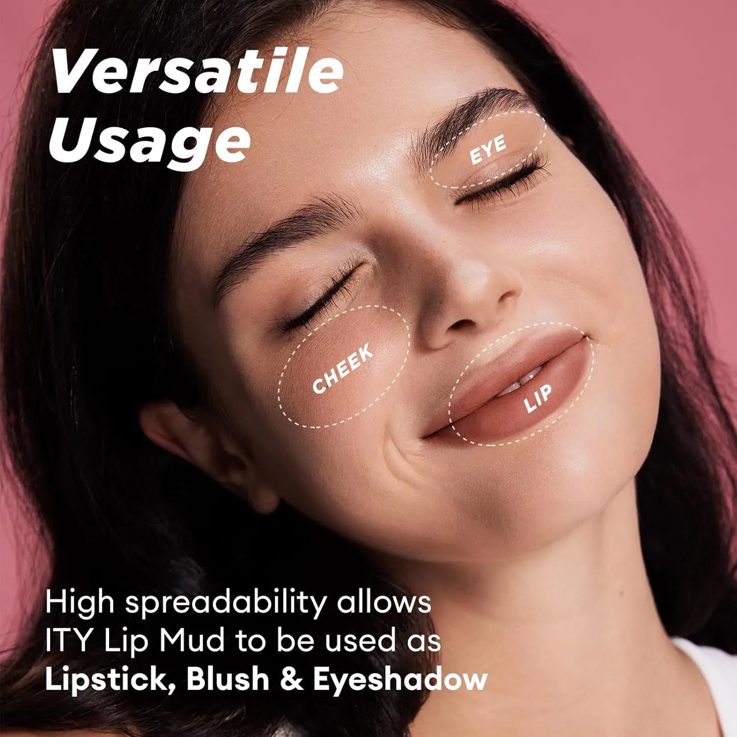 ITY Velvet Matte Finish Lip Stain-Mousse Textured Lip Clay, Conceals Lip Lines, Rich Pigment Lip Tint Lipsticks, 2 Pack, 0.14 oz (4g) in Petal, Apricot