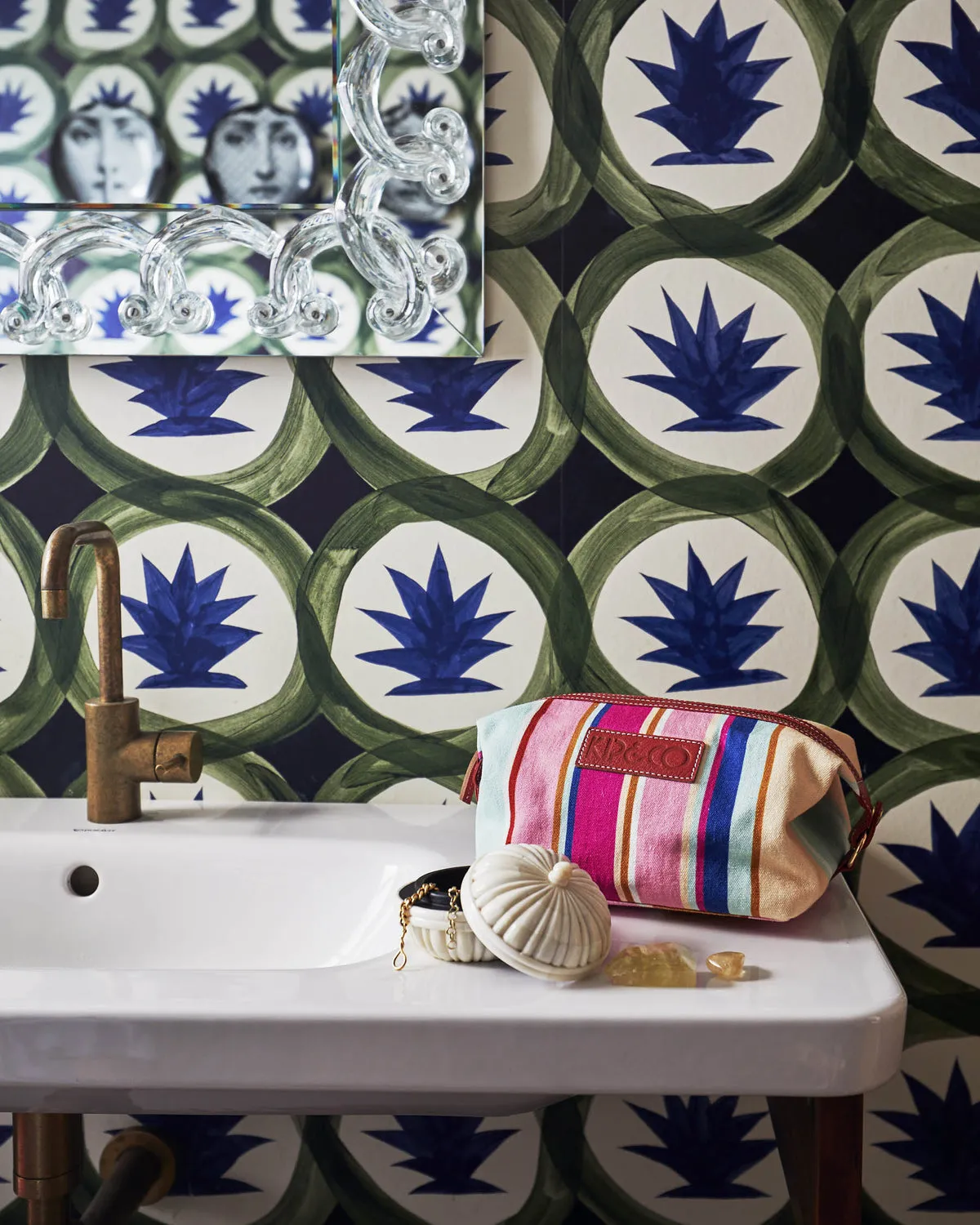 Jaipur Stripe Toiletry Bag - Kip&Co