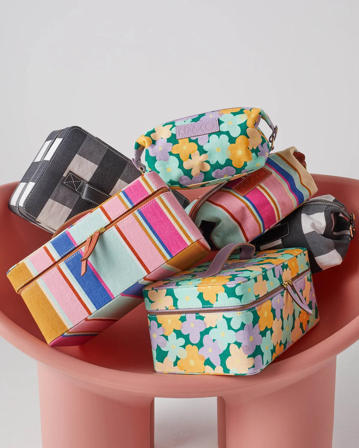 Jaipur Stripe Toiletry Bag - Kip&Co