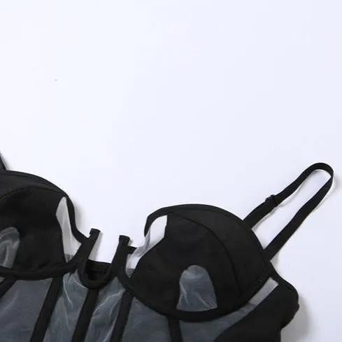 JAKUCHO Mesh STRAPS CORSET