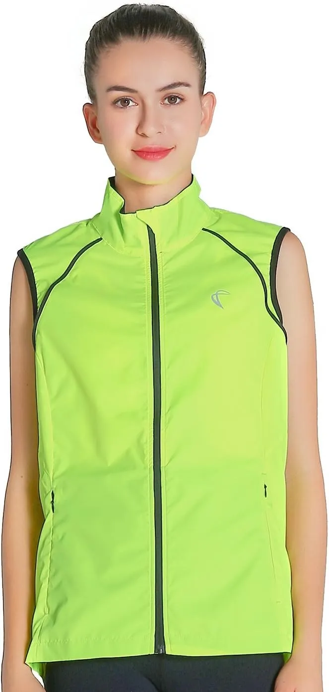 J.CARP Women's Packable Windbreaker Jacket, Super Lightweight and Visible, Outdoor Active Cycling Running Skin Coat