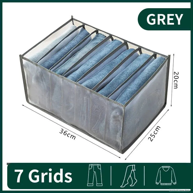 Jeans Organization Storage Box Closet Organizer For Underwear Clothing System Socks Pants Drawer Organizers Cabinet