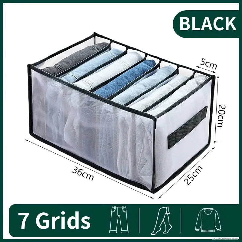 Jeans Organization Storage Box Closet Organizer For Underwear Clothing System Socks Pants Drawer Organizers Cabinet