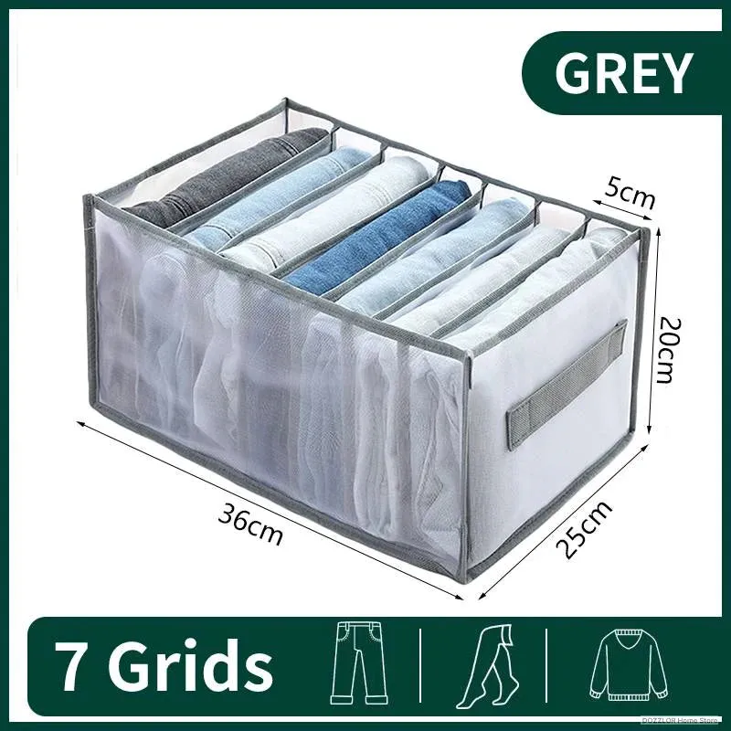 Jeans Organization Storage Box Closet Organizer For Underwear Clothing System Socks Pants Drawer Organizers Cabinet