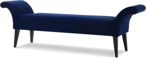 Jennifer Taylor Home Alexis Flared Arm Entryway Bench, Navy Blue