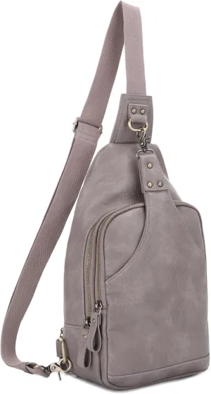 JESSIE & JAMES Brooke Unisex Concealed Carry Sling Bag Crossbody Backpack Purse