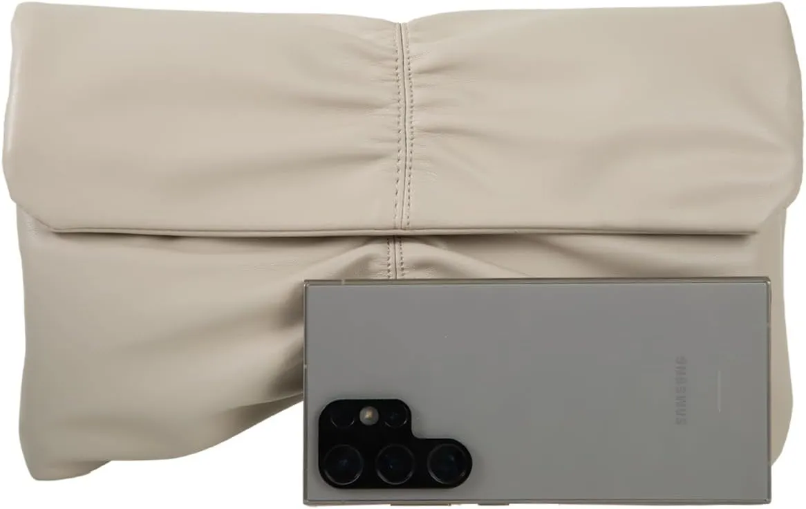 JNB Faux Leather Envelope Clutch Purse