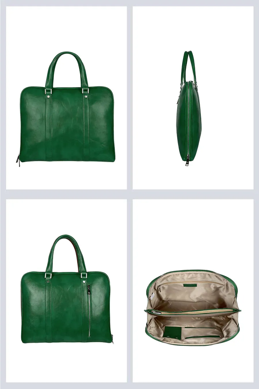 John 15 Inch Vegan Leather Laptop Bag for Men