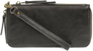 Joy Susan Women's Chloe Zip Around Wallet Wristlet - Hematite