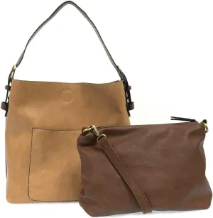 Joy Susan Womens Faux Leather: Hobo 2-in-1 Handbag