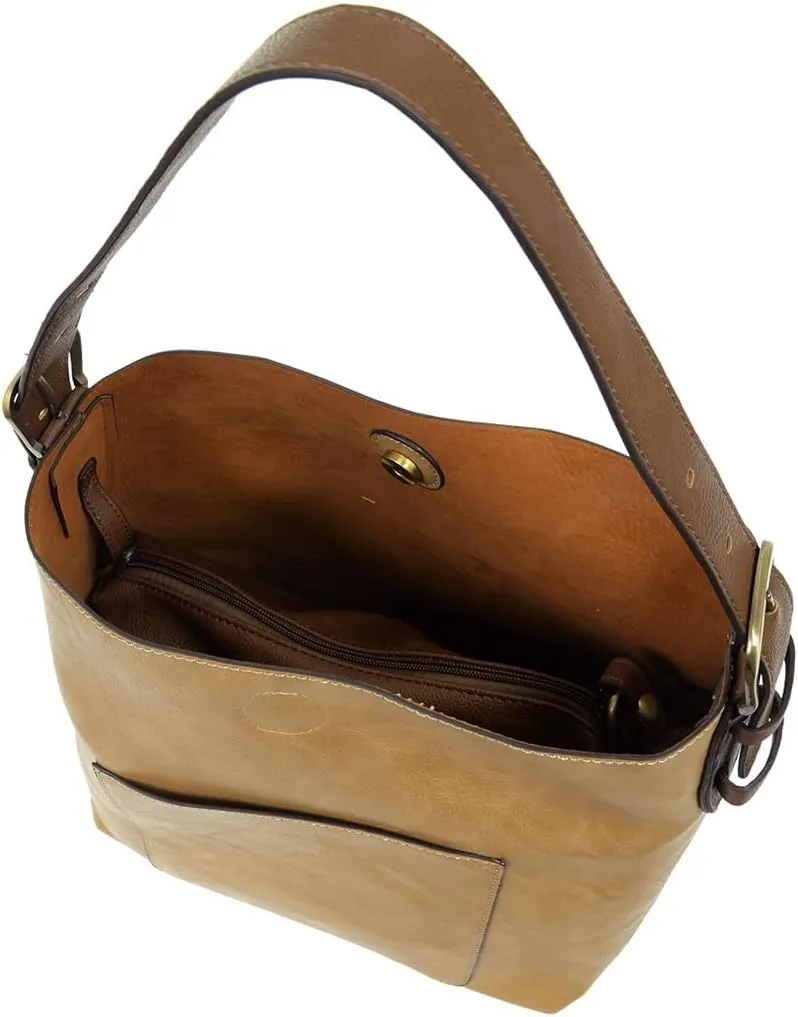 Joy Susan Womens Faux Leather: Hobo 2-in-1 Handbag