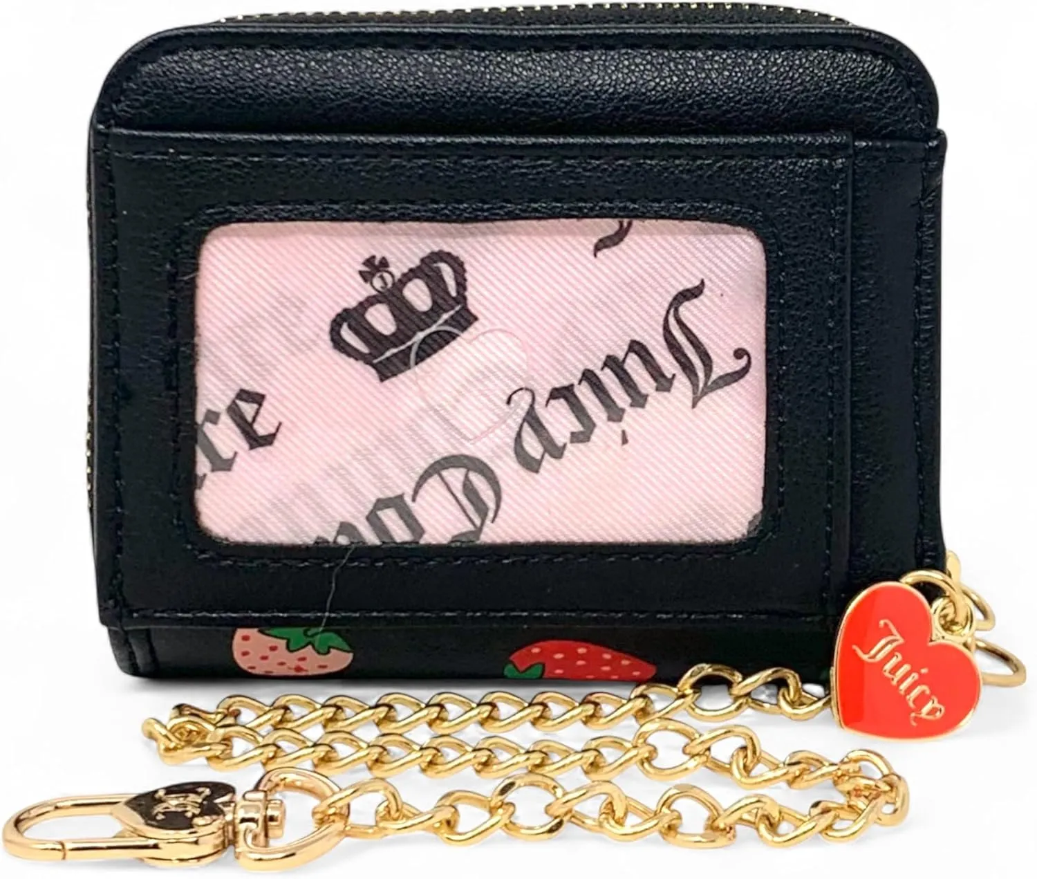 Juicy Couture Women's Square Zip Around Wallet with Wristlet Strap