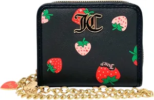 Juicy Couture Women's Square Zip Around Wallet with Wristlet Strap