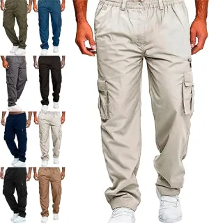 Julidostore Stretchmotions - Super Stretch Ice-Silk Comfort Cargo Pants, Multi Pockets Outdoor Hiking Work Sweatpants