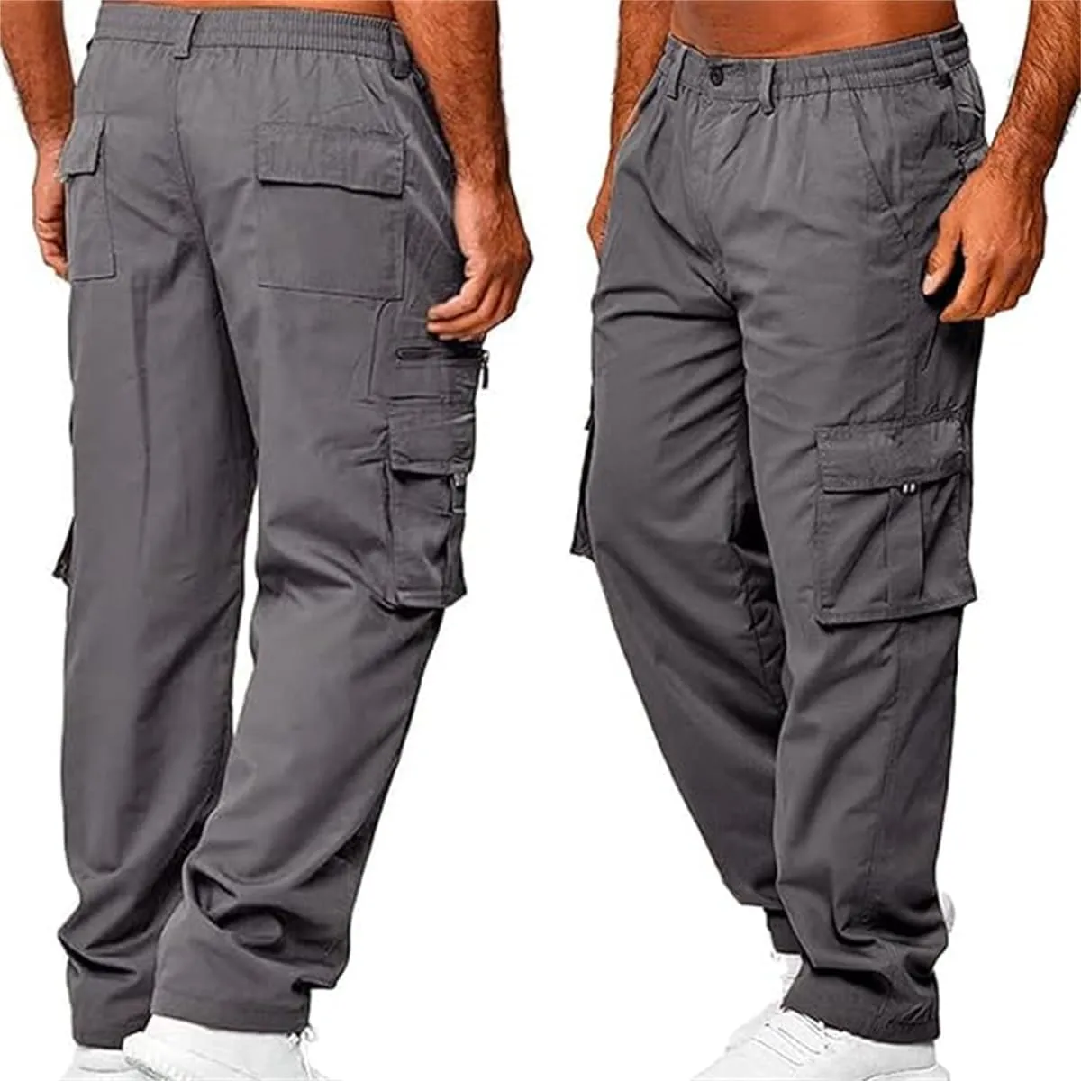 Julidostore Stretchmotions - Super Stretch Ice-Silk Comfort Cargo Pants, Multi Pockets Outdoor Hiking Work Sweatpants