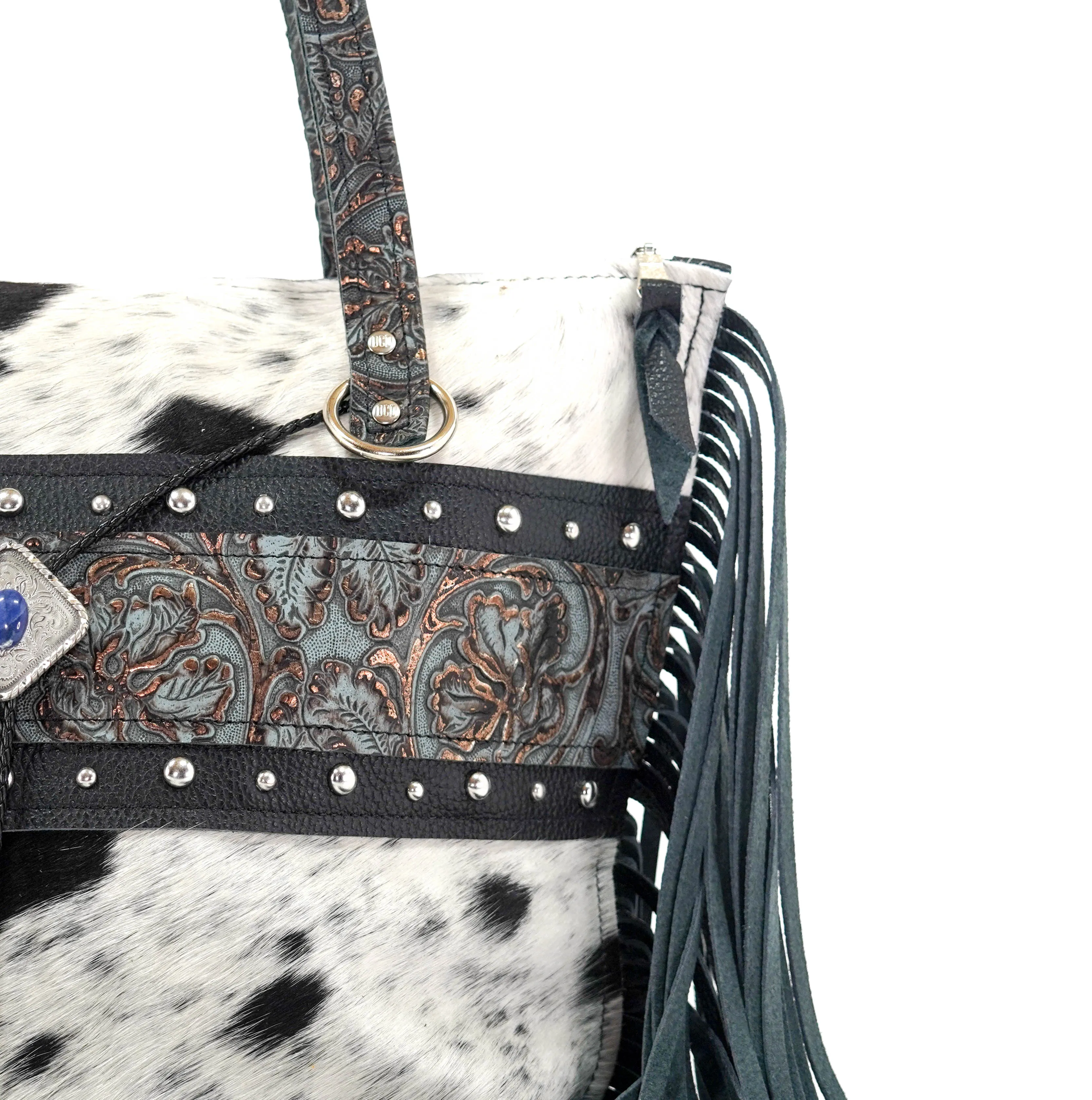 June - Black & White w/ Plated Denim Tool