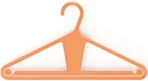 Kangaroo™ 100% Recycled High-Strength Clothing Hanger, Pants, Shirt, Jacket, Suit, Coat - Patent-Pending, Heavy Duty, Recycled, Non-Slip, Hangeroo (Tangerine 30-Pack)