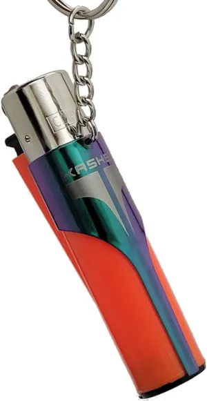 KASHER Keychain (Green) - World's Best Lighter Tool! Keychain Edition! Box Cutter, Mini Flathead, Package Opener, self Defense, EDC Multi-Tool, Fishing, Camping, Hunting, Backpacking, 50  Tools in 1!