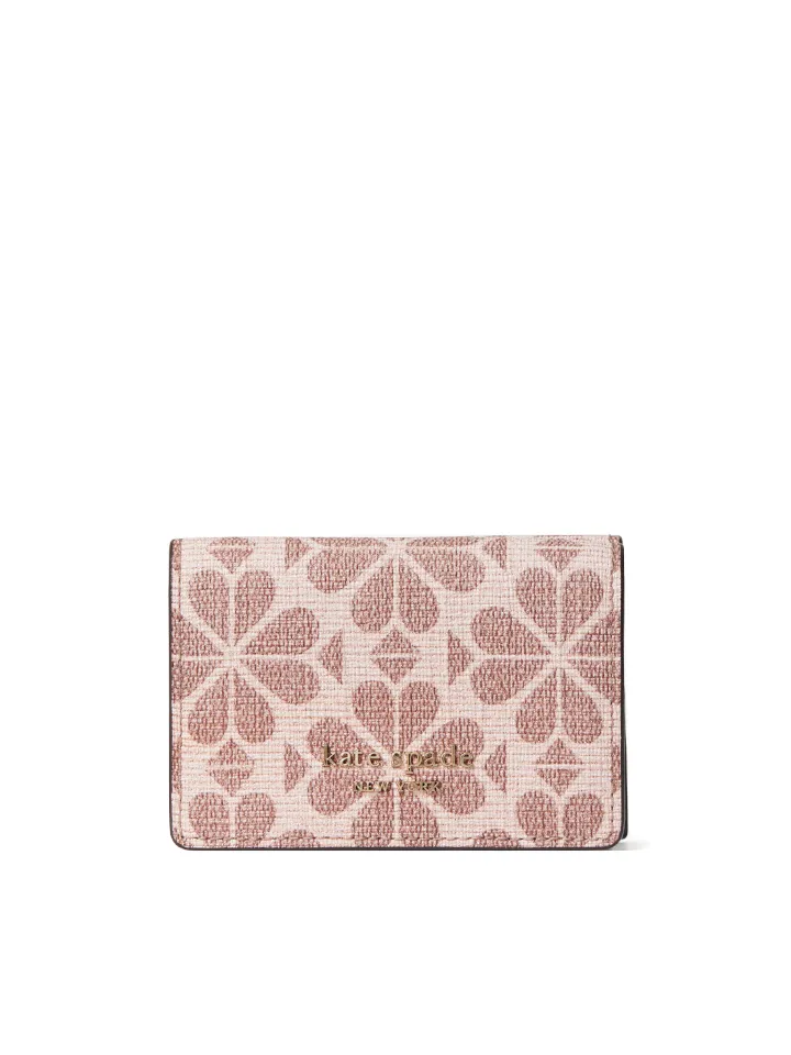 Kate Spade Coated Canvas Mini Trifold Pink Multi