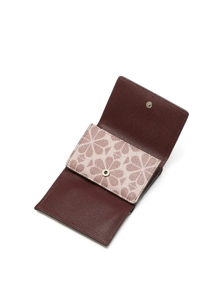 Kate Spade Coated Canvas Mini Trifold Pink Multi