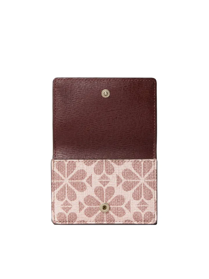 Kate Spade Coated Canvas Mini Trifold Pink Multi