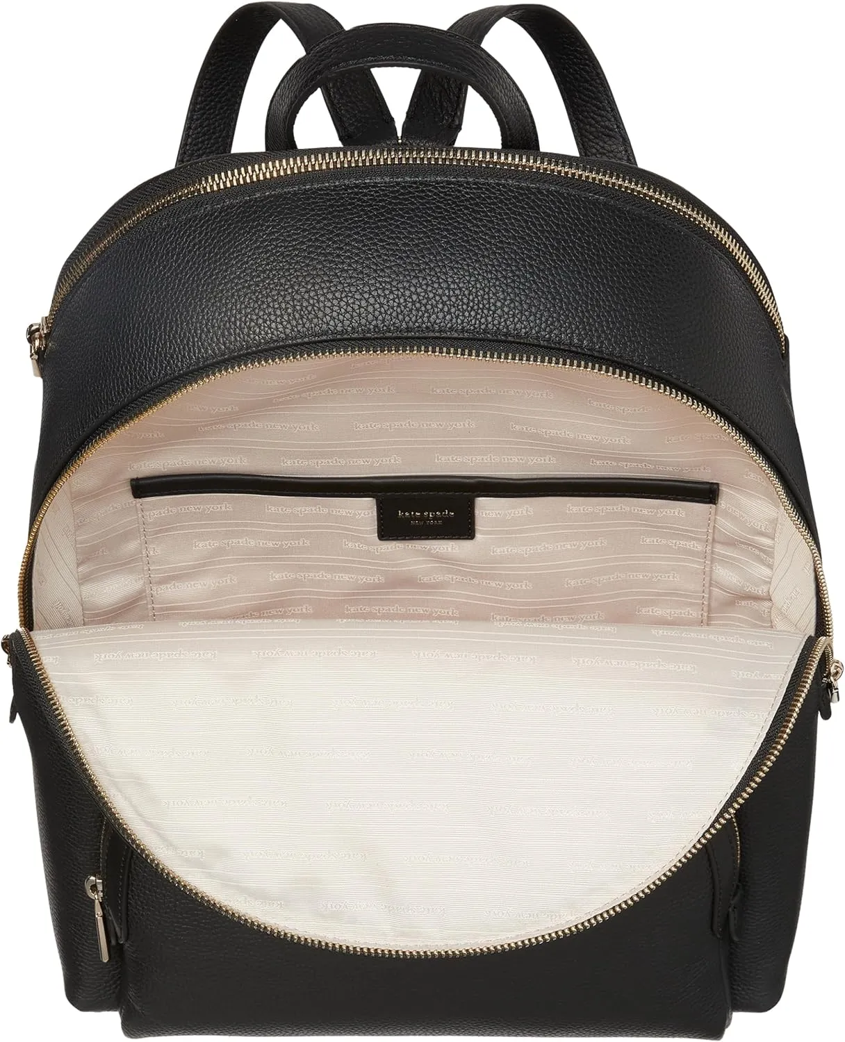 kate spade new york Hudson Pebbled Leather Large Backpack, Black