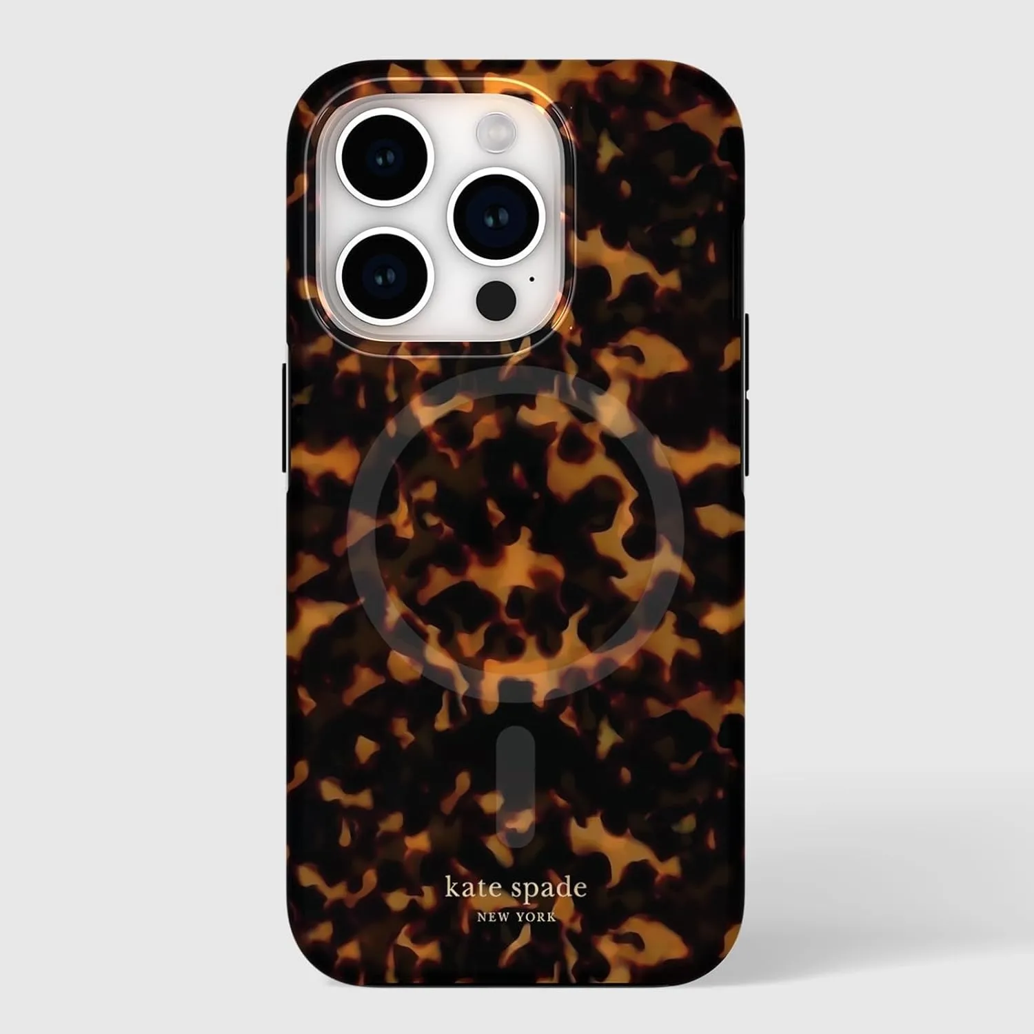 kate spade new york iPhone 15 Pro Case, Compatible with MagSafe - Tortoiseshell
