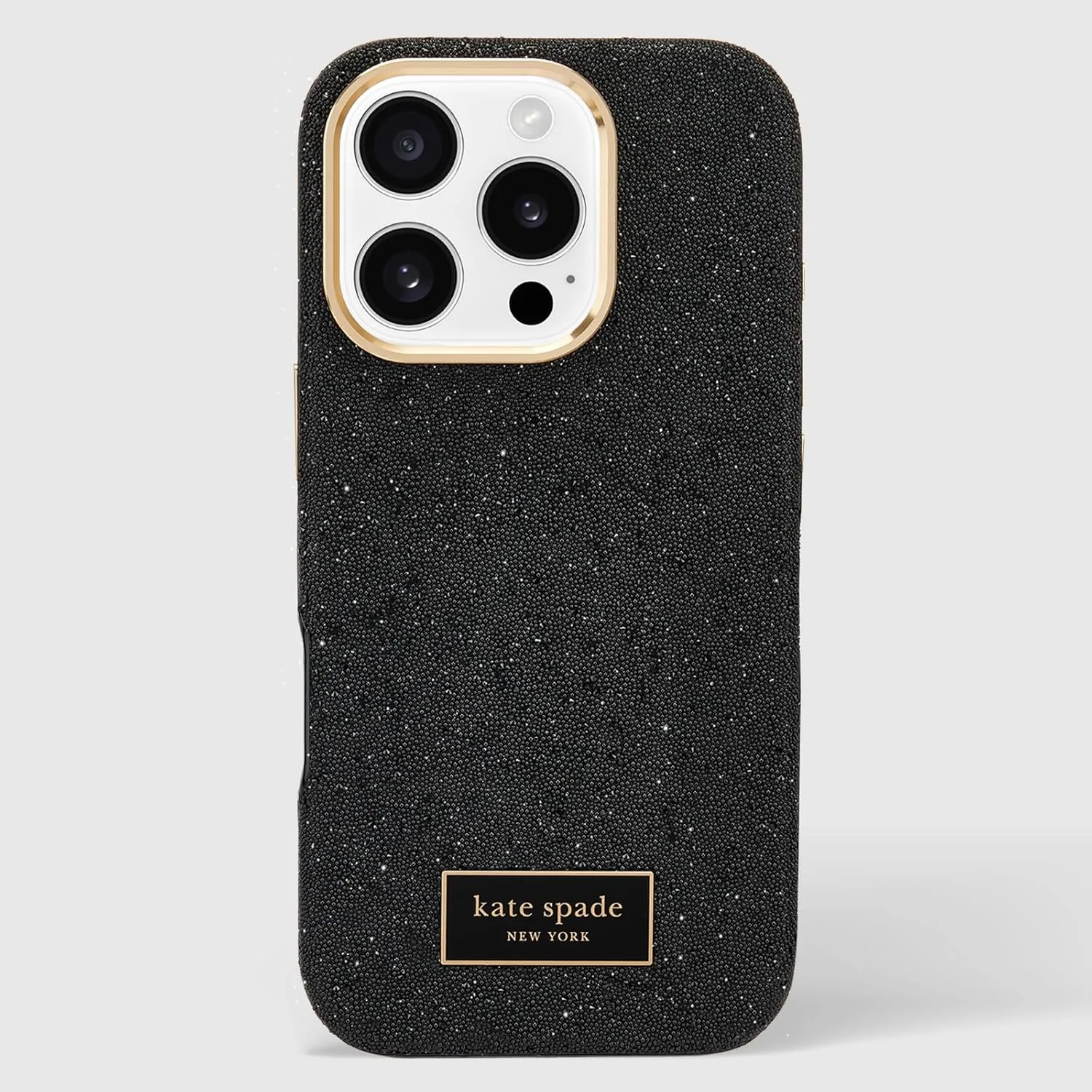kate spade new york iPhone 16 Pro Case - Compatible with MagSafe - Designer Phone Case - Crystal Pave Nightfall