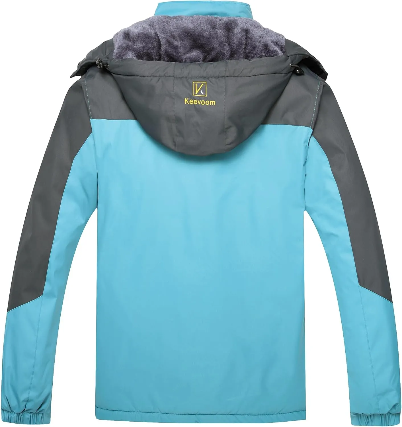 Keevoom Mens Winter Jackets Ski Snow Coats Warm Waterproof Hooded Raincoats Snowboarding Windproof Lined Windbreaker