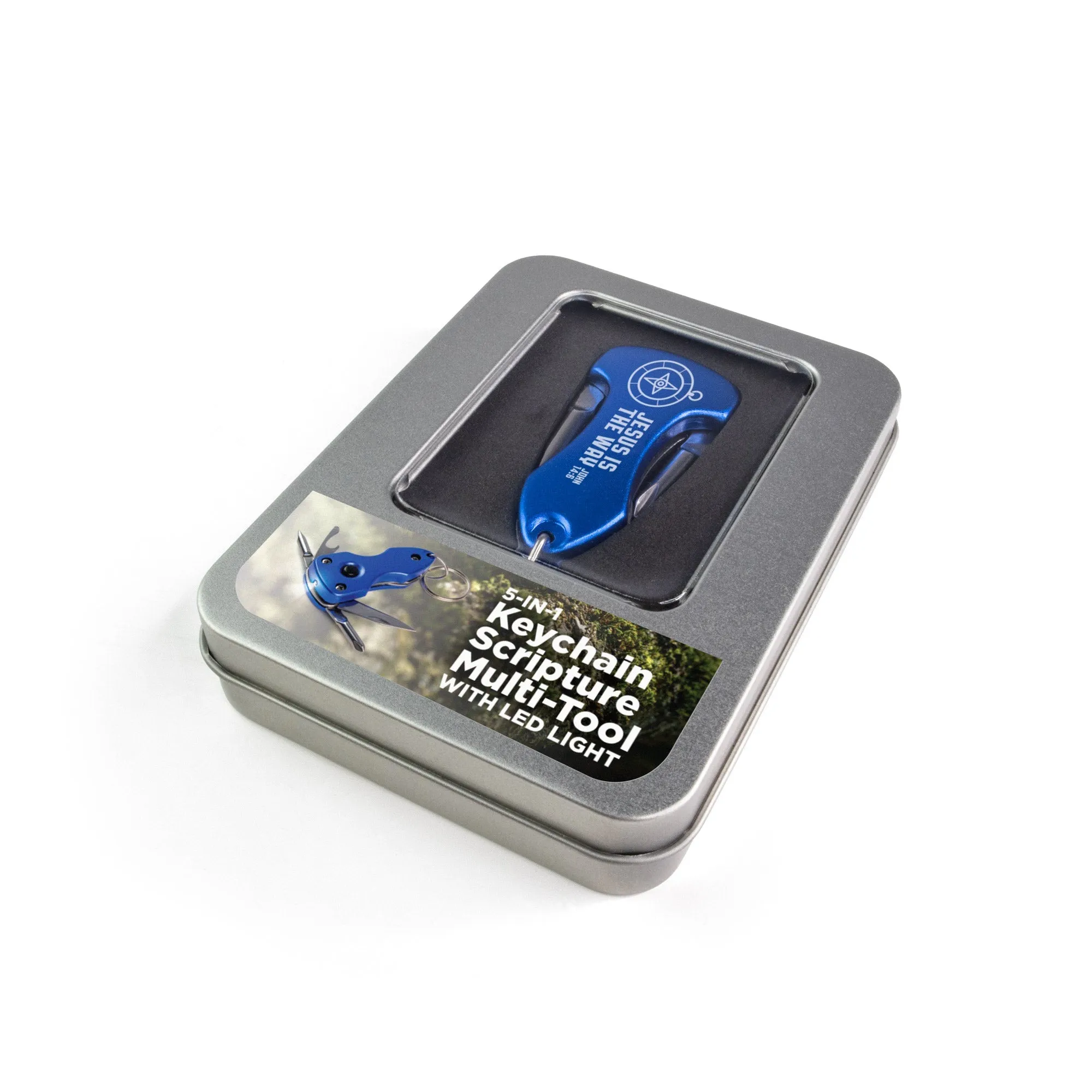Keychain Multi-Tools With LED - Jesus is the Way: John 14:6