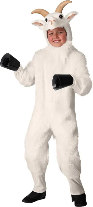 Kids Goat Halloween Costume | Child Goat Jumpsuit Outfit for Dress-Up, Halloween Parties, and Themed Events