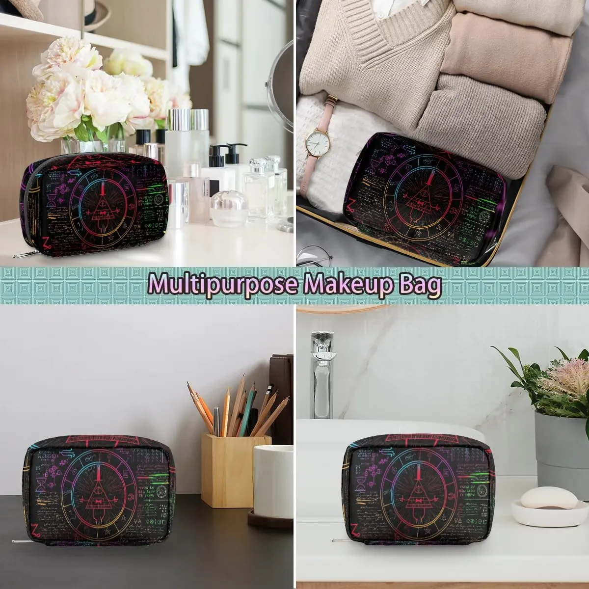 Kids Toiletry Bag for Boys, Cute Small All Seeing Eye Wash Bag for Little Young Boys Waterproof Cosmetic Weekender Bag Toddler Traveling Toiletries
