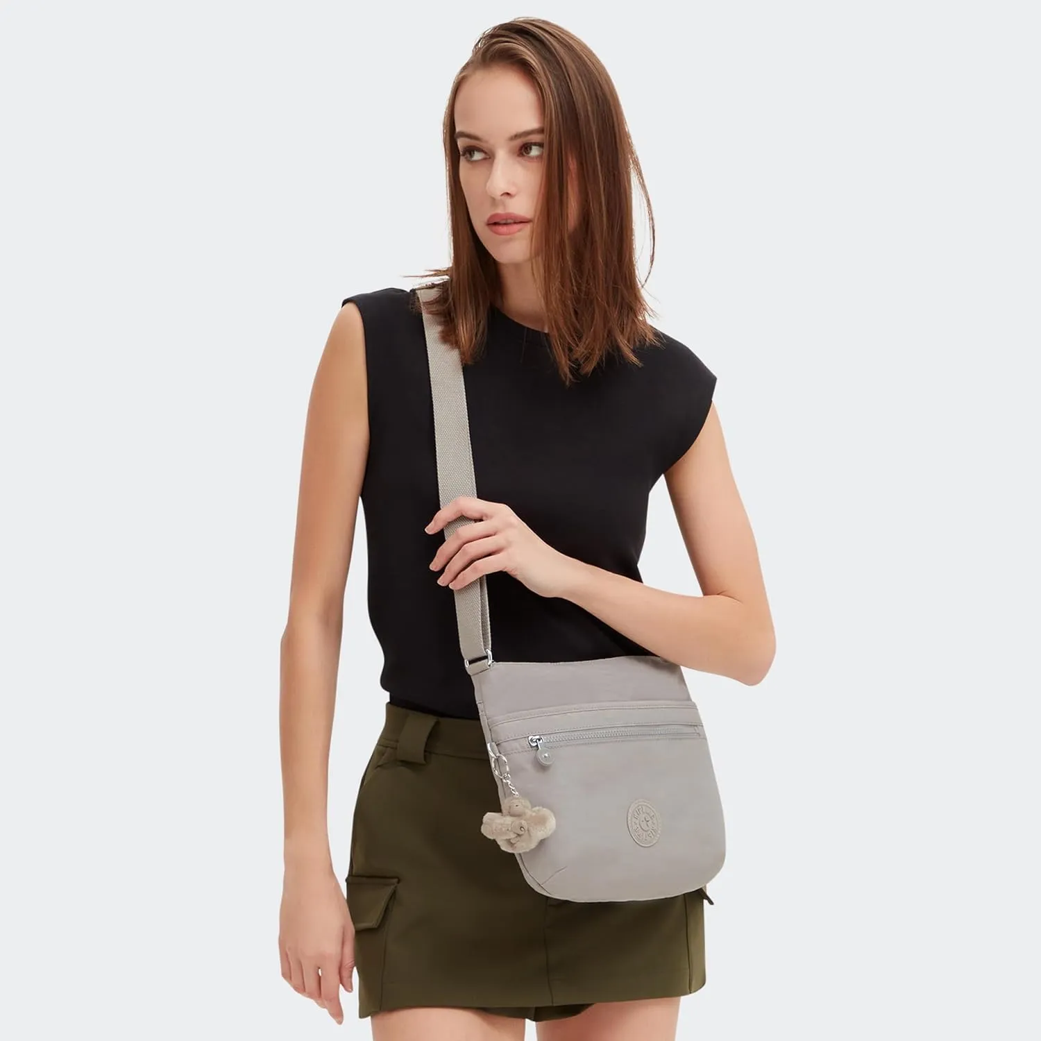 Kipling Cross-Body Bag, Charcoal