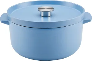 KitchenAid Enameled Cast Iron Dutch Oven/Casserole, 6 Quart, Blue Velvet