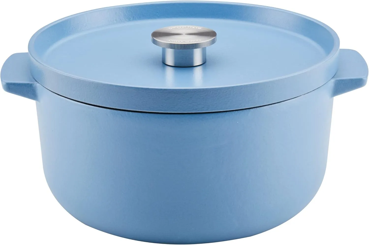 KitchenAid Enameled Cast Iron Dutch Oven/Casserole, 6 Quart, Blue Velvet