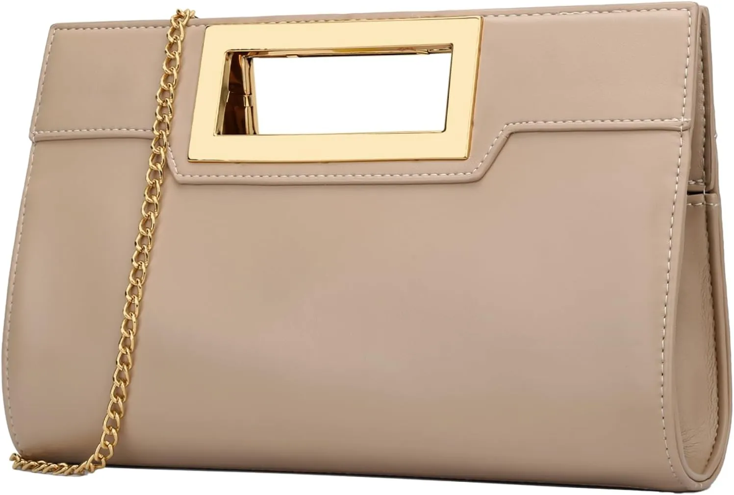 KKXIU Women Clutch Purse Elegant Pleated Evening Bag for Wedding Prom Bridal with Chain Strap