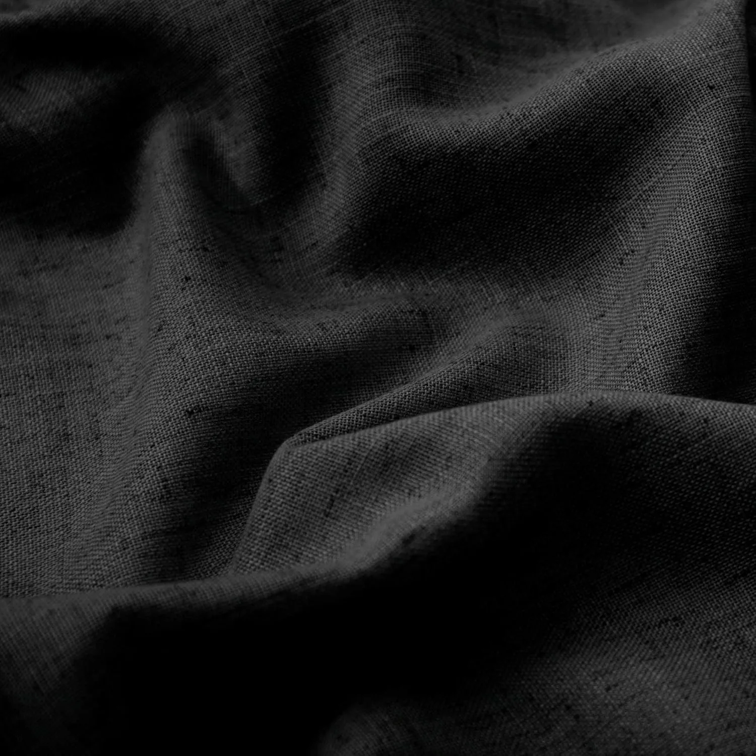 KOUFALL Black Curtains for Living Room 84 Inches Long 2 Panels Set Linen Semi Sheer Light Filtering Back Tab Farmhouse Dark Bedroom Curtain Drapes 84 Inch Length
