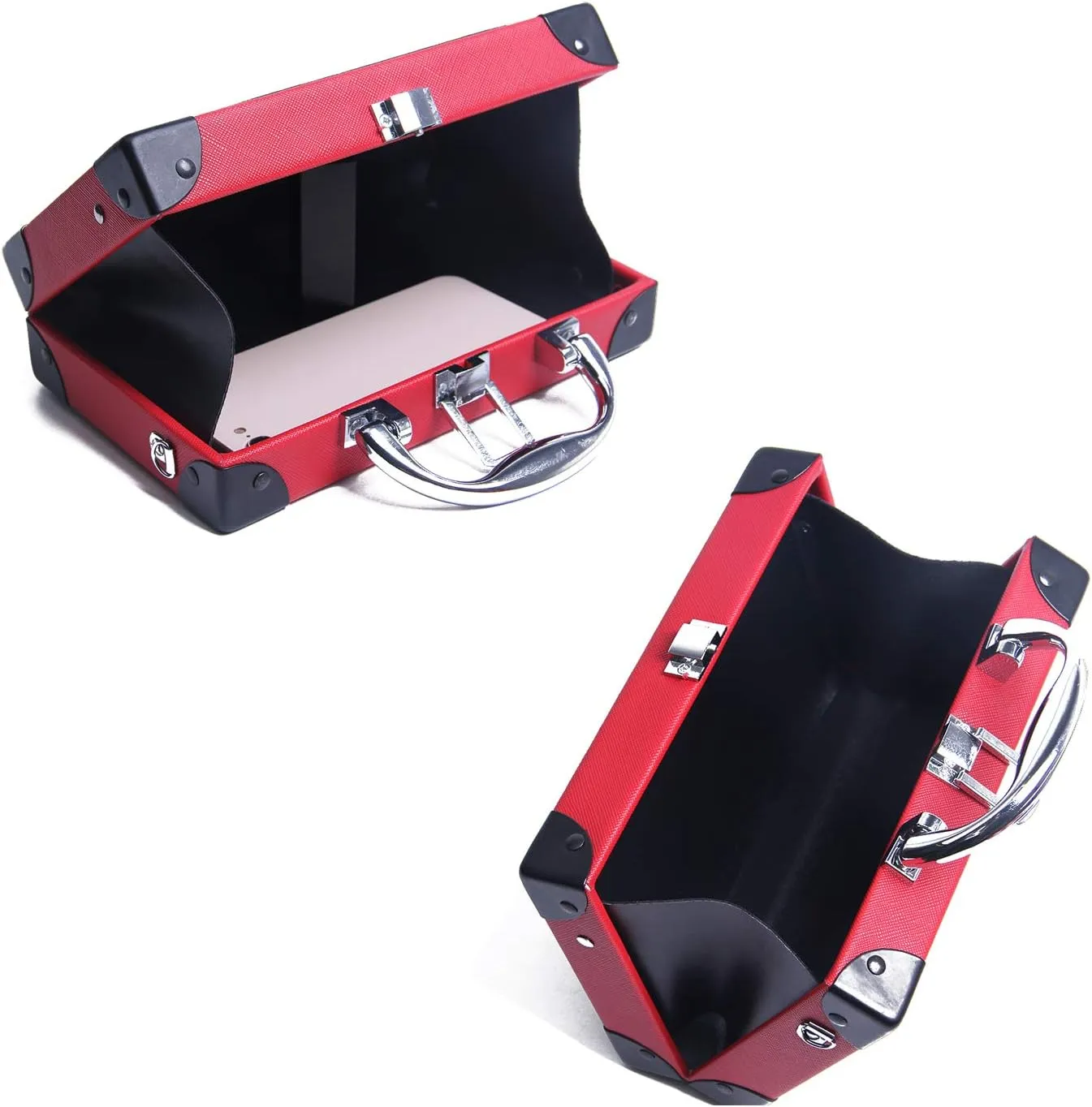 KUANG! Women Retro Radio Shaped Clutch Hundred Dollar Bill Box Shoulder Bag Elegant Evening Crossbody Handbag