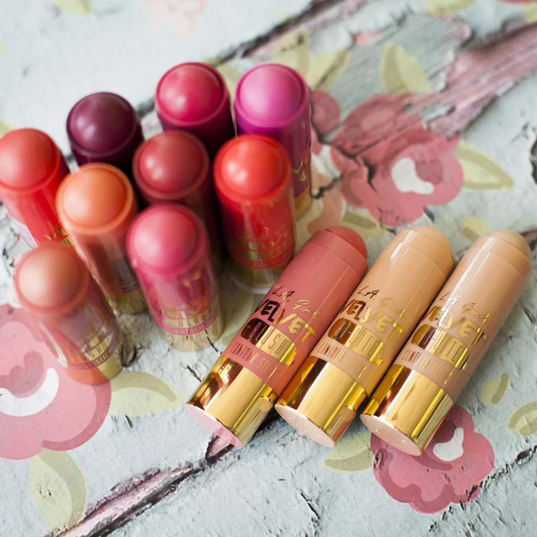 L.A. Girl Velvet Contour Sticks, Blush My Bae, 0.2 Ounce (Pack of 6)