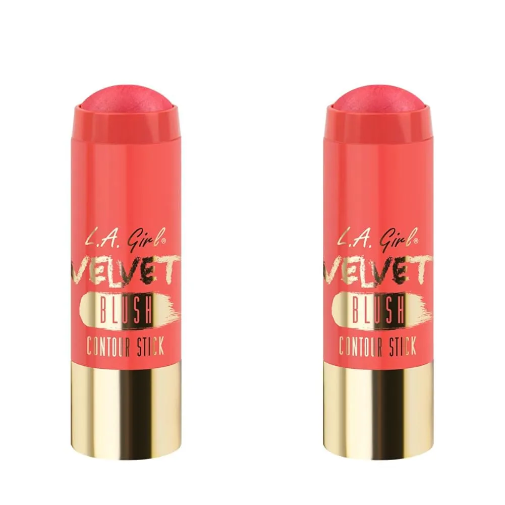 L.A. Girl Velvet Contour Sticks, Blush My Bae, 0.2 Ounce (Pack of 6)