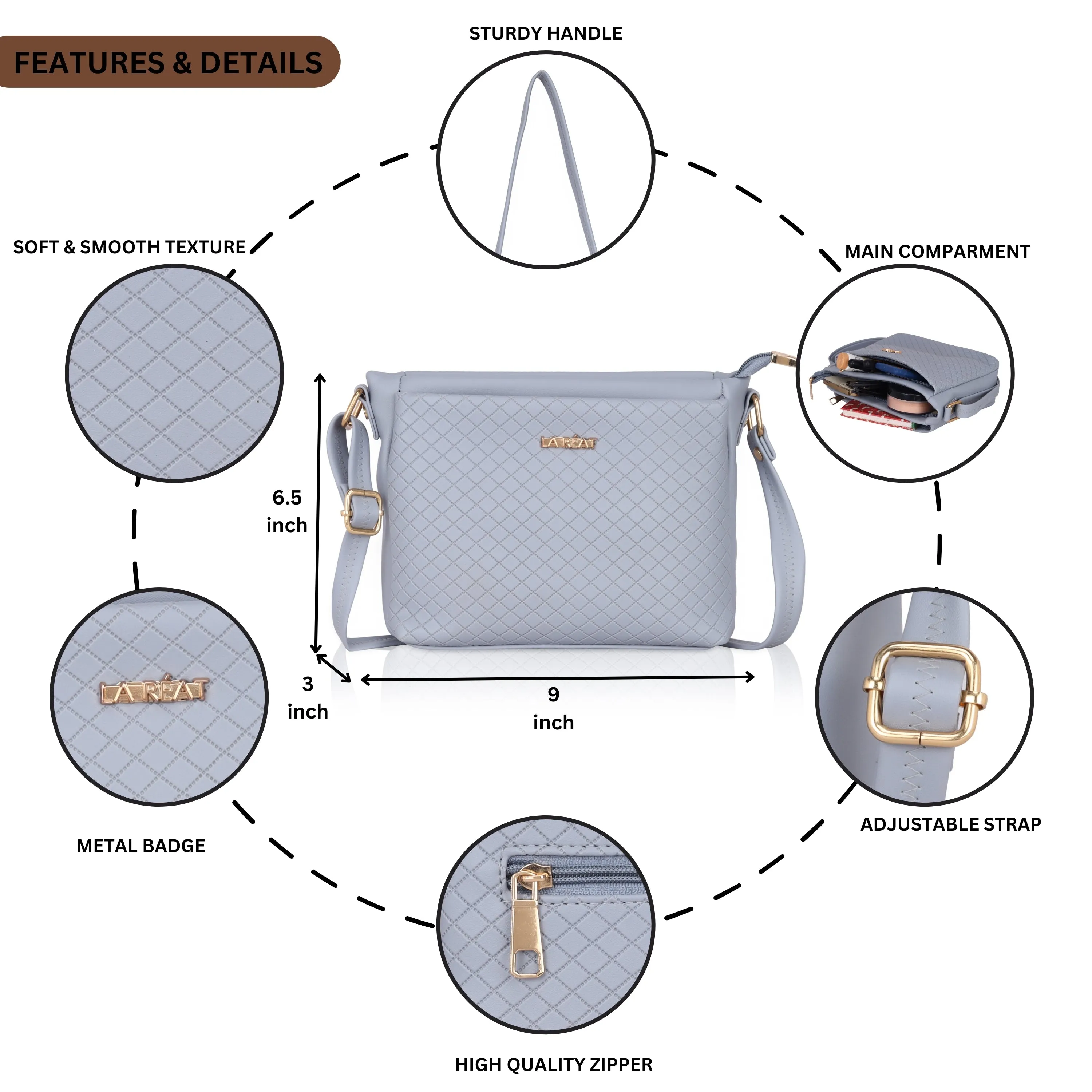 La Reat's Zeal Women's Fancy Sling Bags