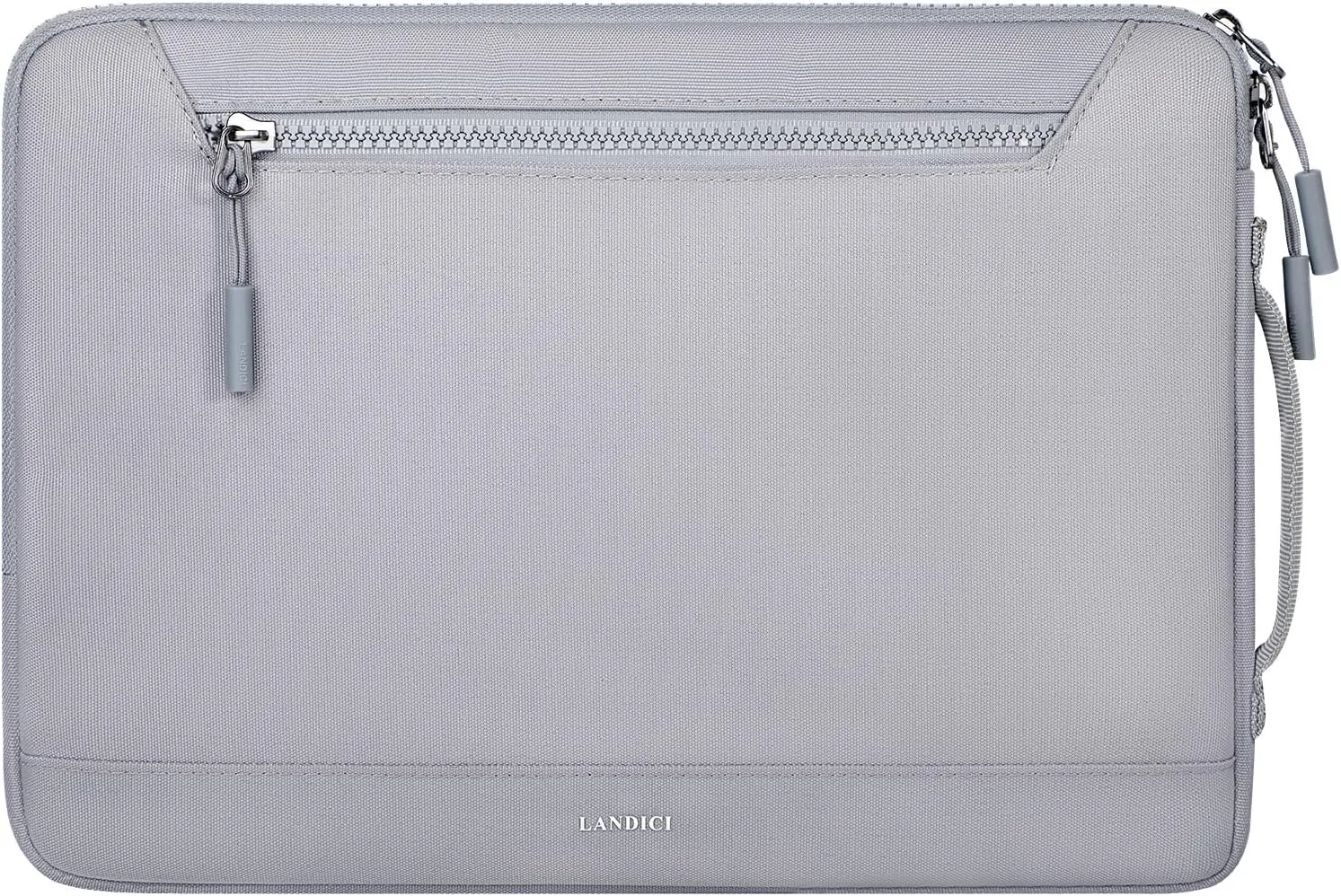 LANDICI 360°Protective Laptop Sleeve Case 15.6 16 Inch with Handle, Waterproof Slim Computer Cover Bag Compatible with MacBook Pro 16, Lenovo Yoga 7i 16, Asus vivobook 15, HP Acer Dell, Grey
