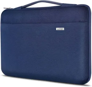 LANDICI Laptop Sleeve Carring Case 15.6 16 Inch,360°Protective Waterproof Computer Cover Bag Compatible with MacBook Air 15,MacBook Pro 15/16 2021,16 Inch Dell Lenovo HP Acer Samsung Notebook,Blue