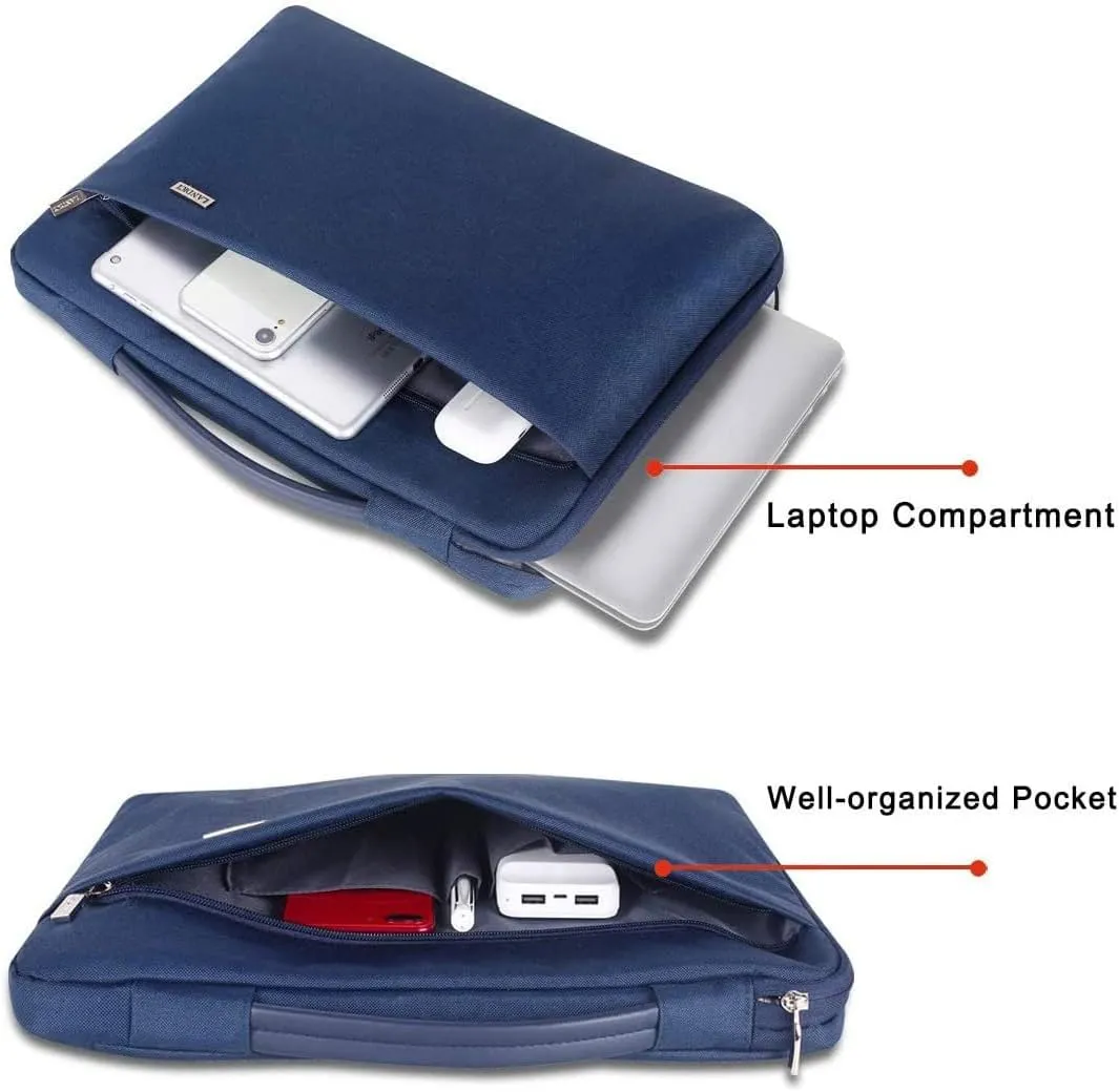 LANDICI Laptop Sleeve Carring Case 15.6 16 Inch,360°Protective Waterproof Computer Cover Bag Compatible with MacBook Air 15,MacBook Pro 15/16 2021,16 Inch Dell Lenovo HP Acer Samsung Notebook,Blue
