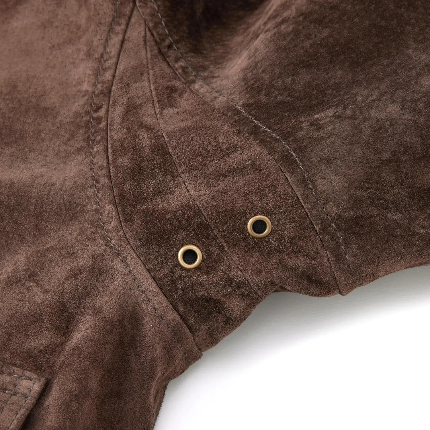Landing Leathers Men Navy G-1 Leather Flight Bomber Jacket (Also available in Big & Tall)