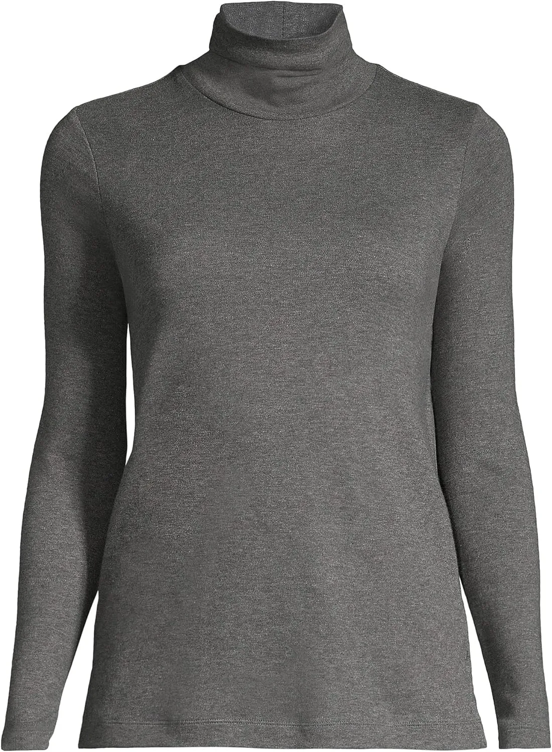 Lands' End Women's American-Grown Supima Cotton Fitted Long Sleeve Turtleneck