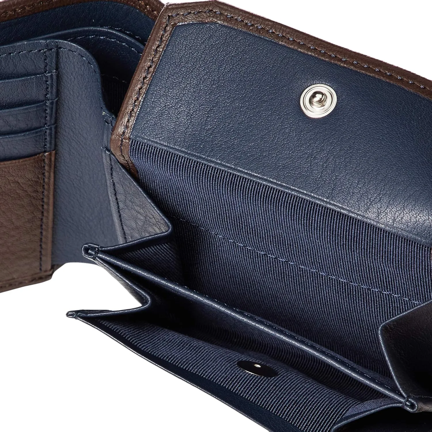 LANVIN COLLECTION(ランバンコレクション) Men's Deer Skin Fold Wallet with Coin Purse